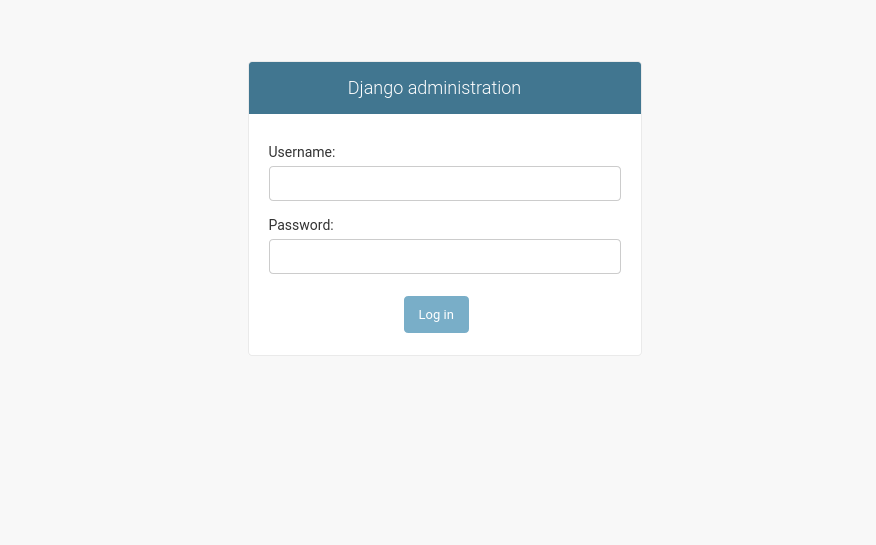 EOxServer demonstration admin klient inloggning