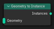 Geometri till Instance-nod.