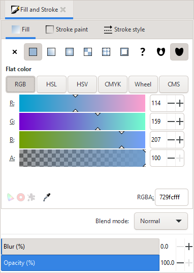 A light blue color in RGB color space