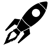 A rocket clipart image