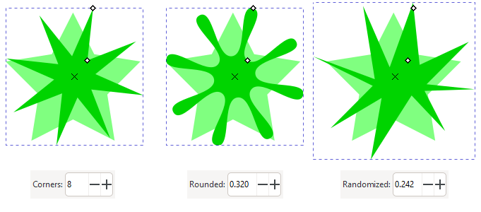 Stars with different options