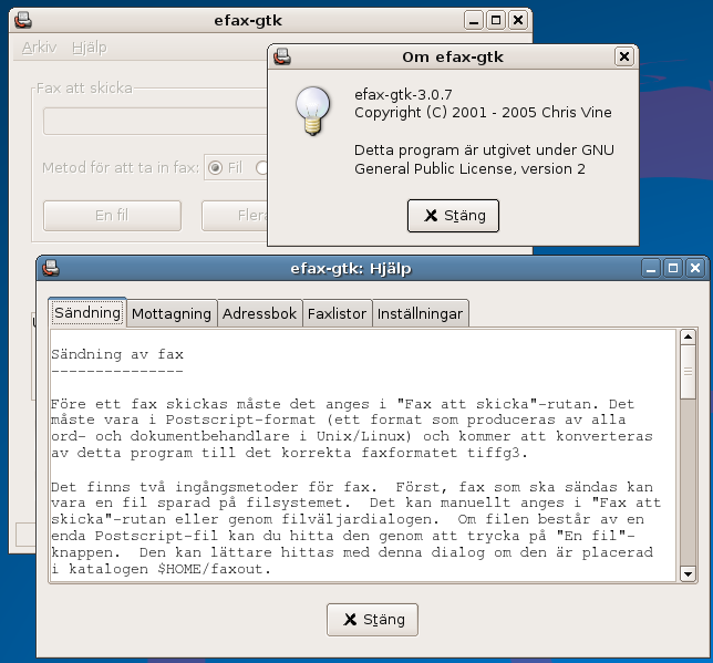 efax-gtk på svenska