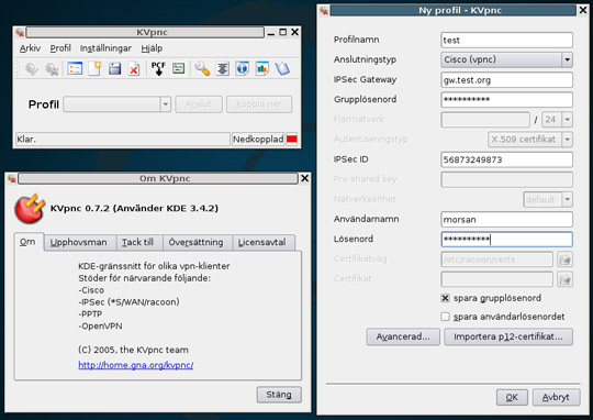 KVpnc på svenska